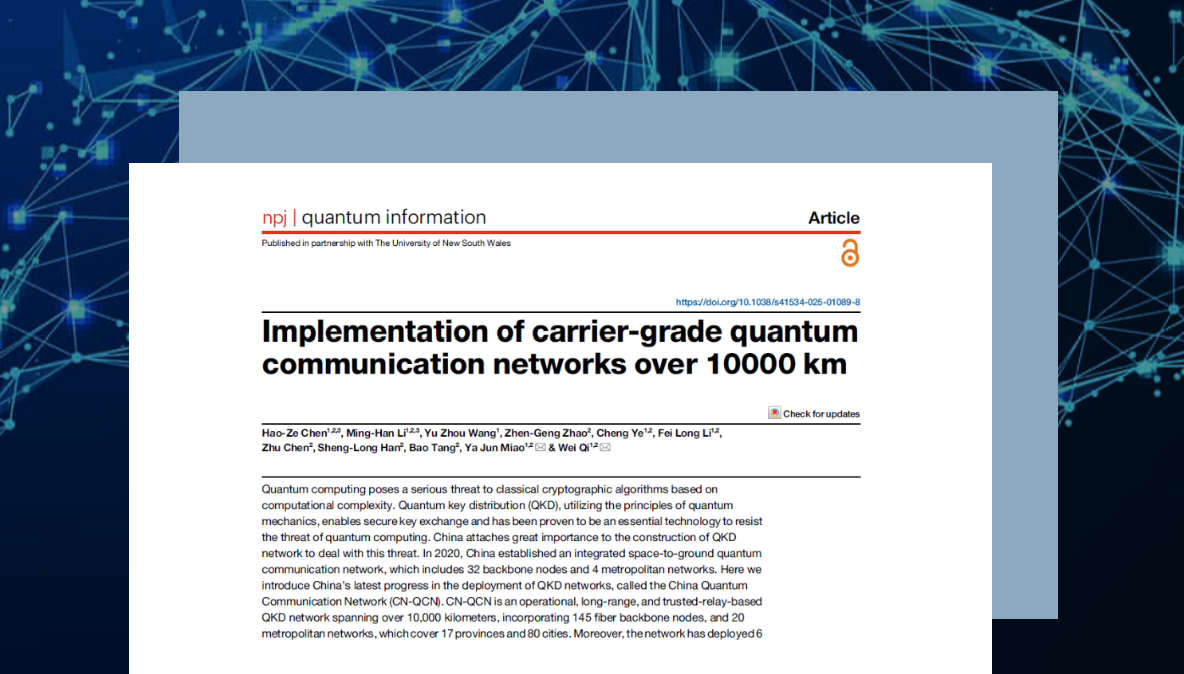 QKD Network Implementation across 10,000 Kilometers