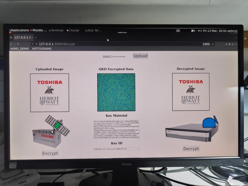 东芝与英国赫瑞瓦特大学合作测试星地量子密钥分发
